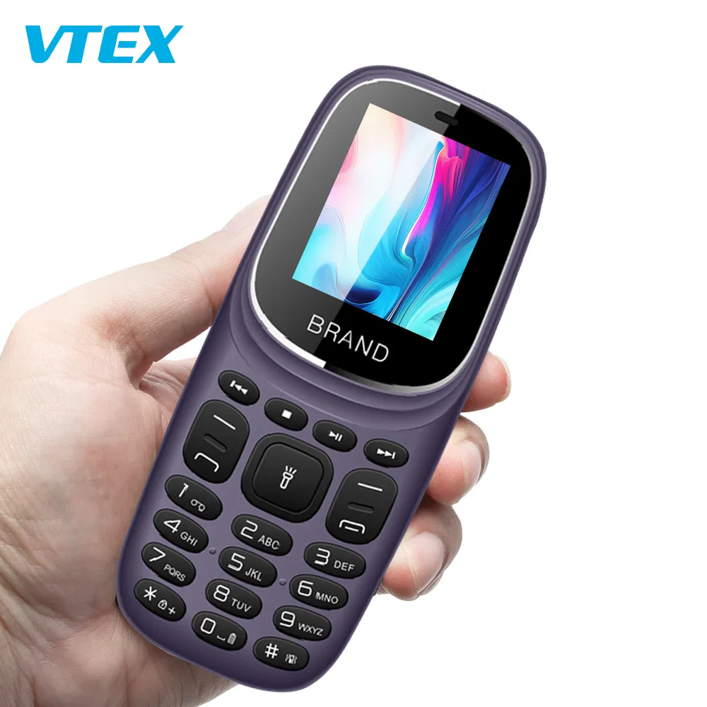 Кнопочный телефон Vtex 1.77 дюйма, 2G, камера