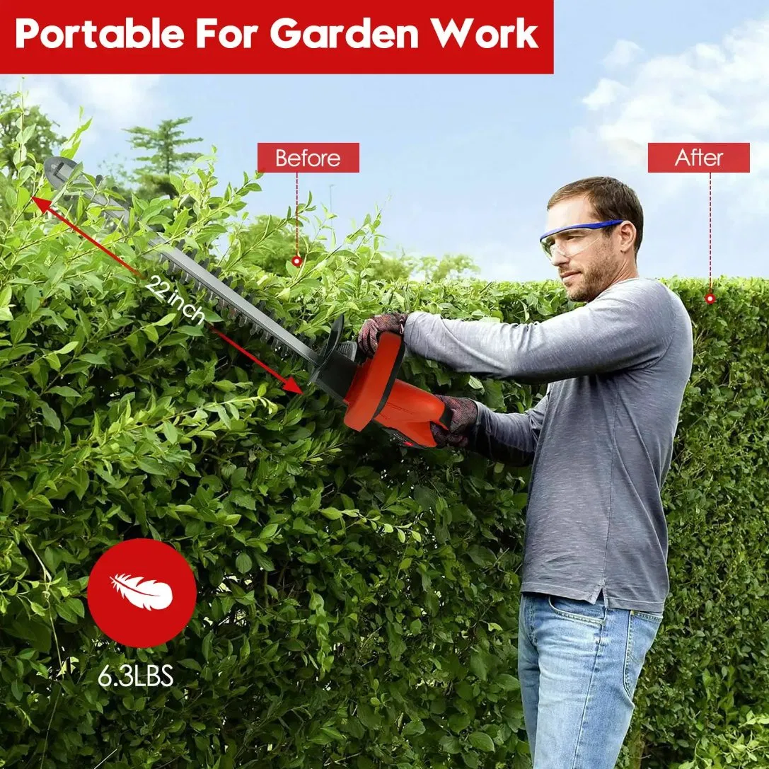 Powerful Electric Hedge Trimmer for Precise Garden Shaping