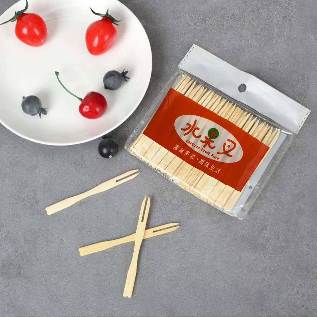 Commercial-Grade Bamboo Forks for Fruit Platters & Buffets