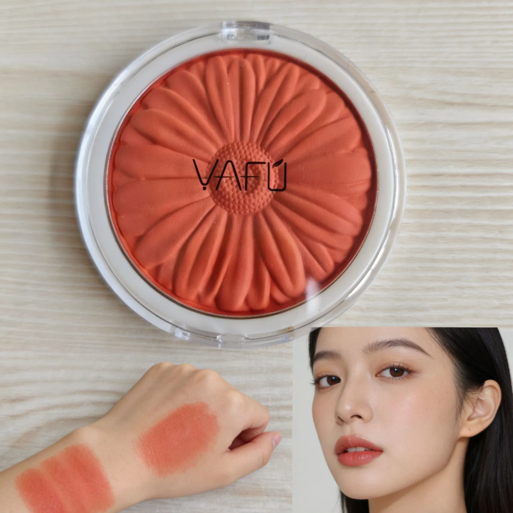 Long Lasting Powder Blush High Pigment Custom Shimmering Blush Products