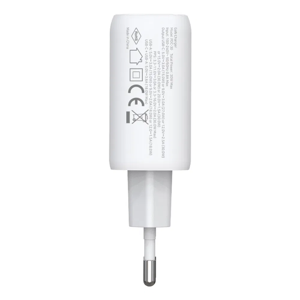 Зарядное устройство Amorus 30W GaN с двумя портами