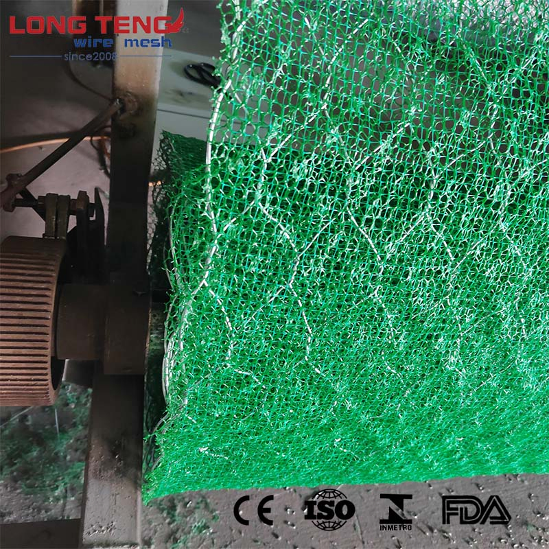 PVC Gabion Wire Mesh Netting Roll Steel Grid Geomats for Erosion Control Environment