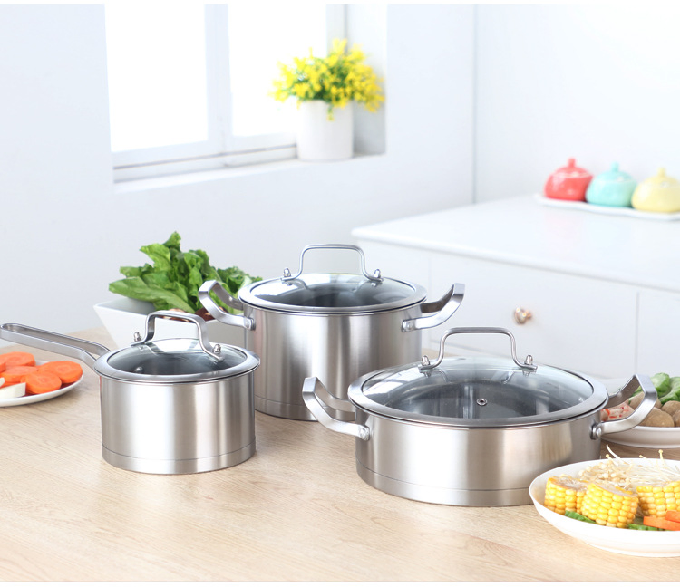 Многофункциональный набор кастрюль из нержавеющей стали