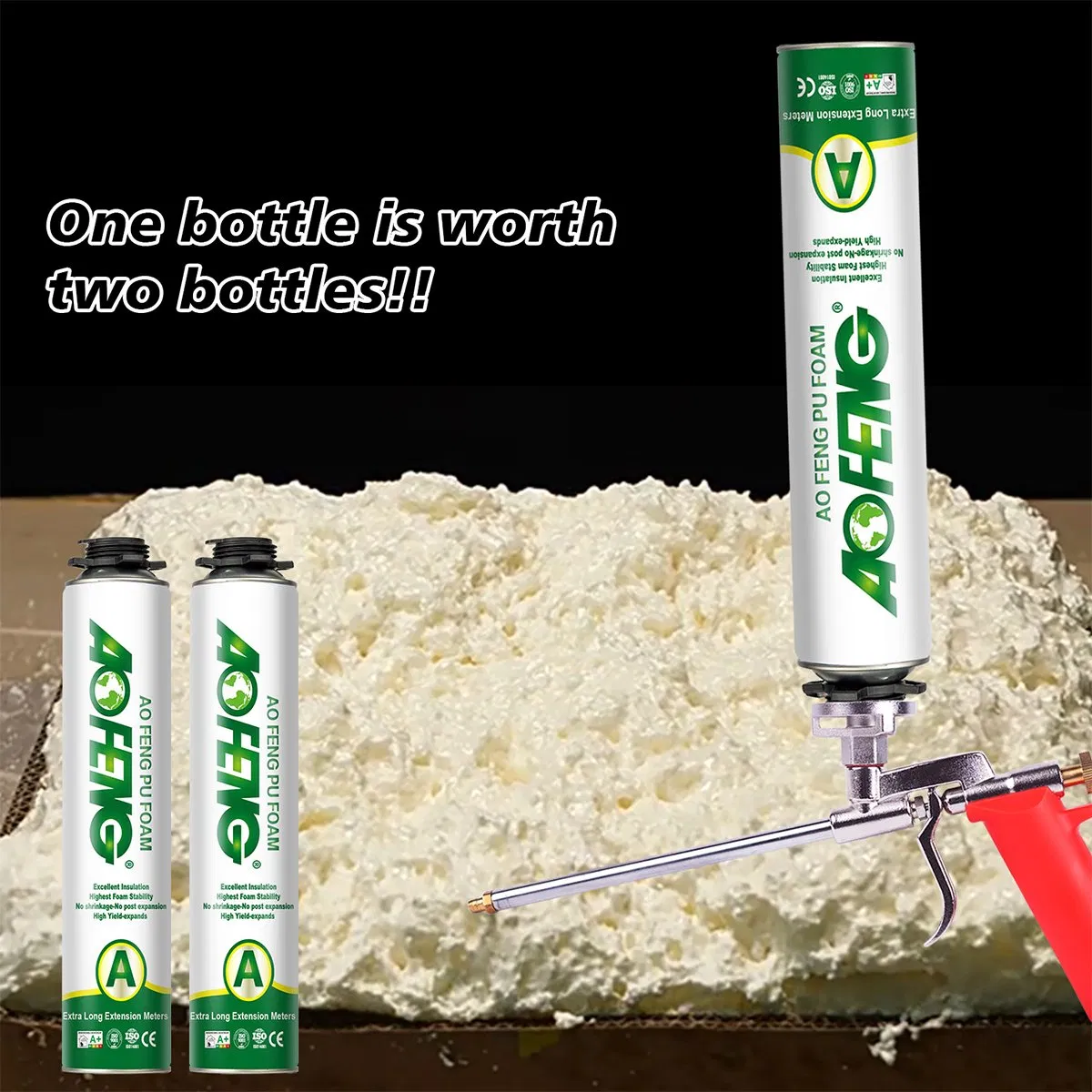 Extra Long Yield Expanding Adhesive Spray for Sealing