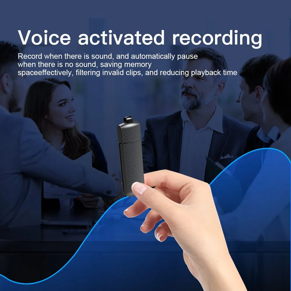 High Definition Noise Reduction Ai Voice Controlled Audio Recorder