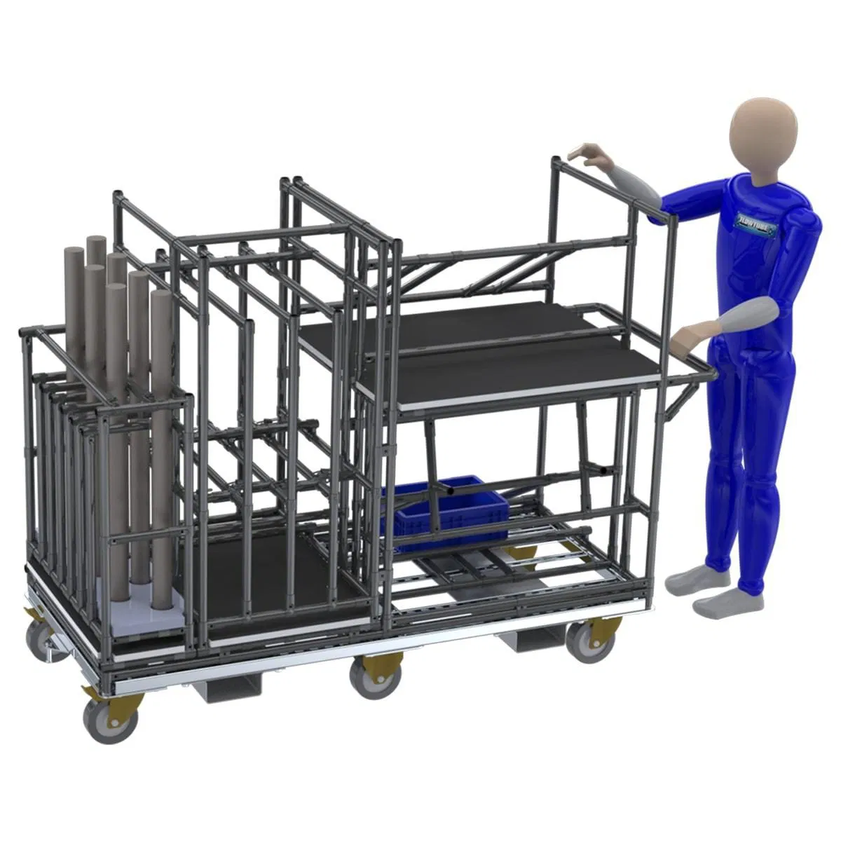 Black ESD Lead Pipe Workbench/Pipe Fitting