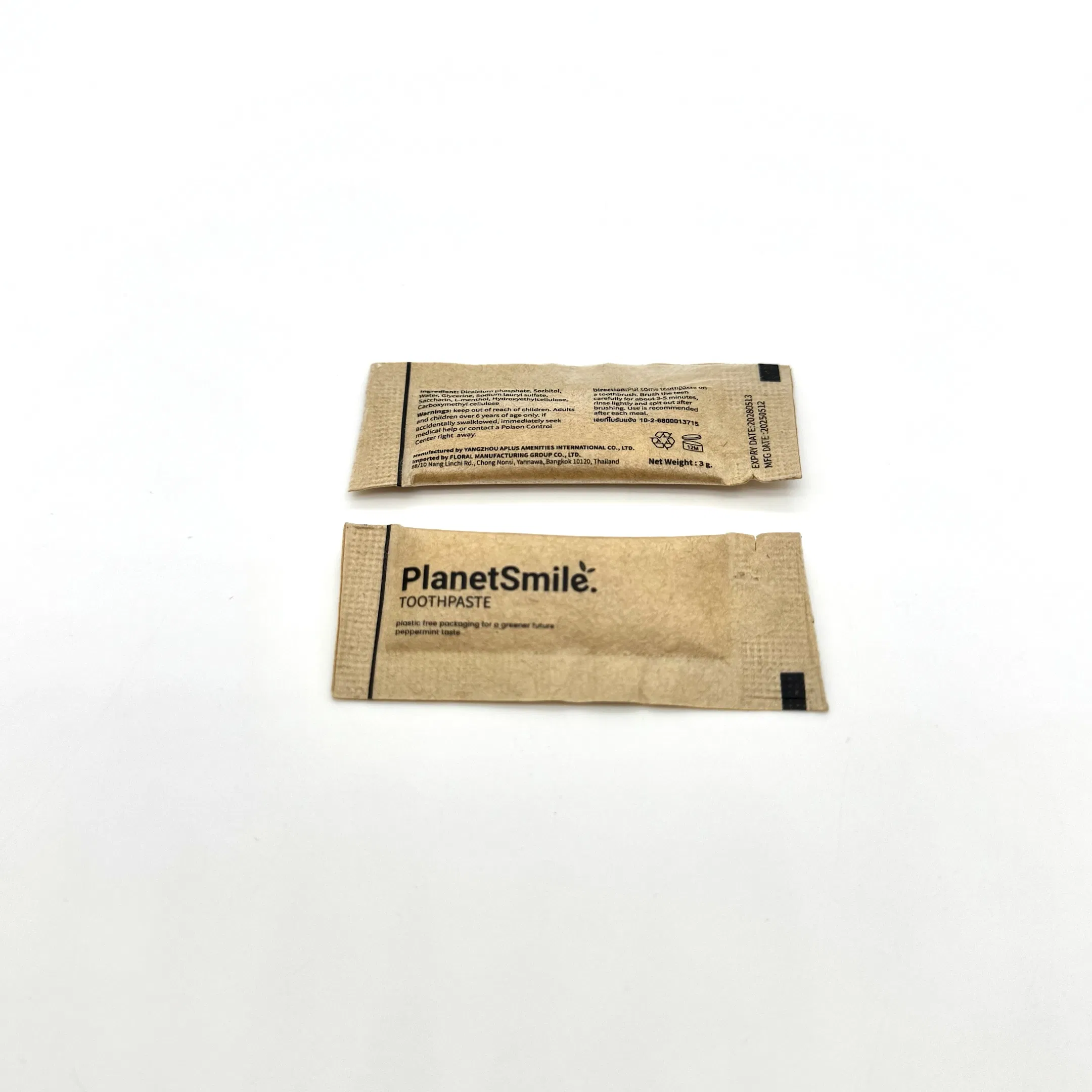 Environmentally Friendly and Biodegradable 3G Kraft Paper Bag Customized Toothpaste 05