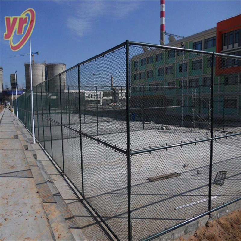 Green Basketball Stadium Chain Link Fence Max 6m Tall