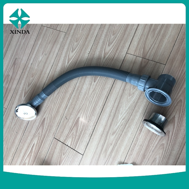 Overflow Drain Cover Bathtub Chrome Drain Waste Pipe PVC Waste Pipe Kkr- Bathtub Drainer Strainer Polished 5 Years 4 Inch Modern