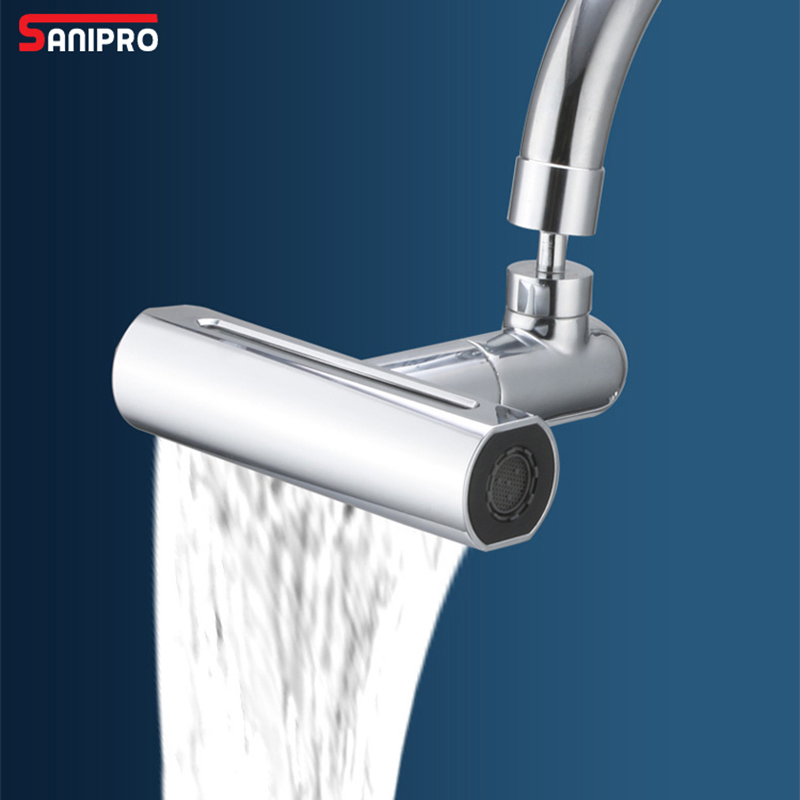 Sanipro Home Essential Bathroom Kitchen Faucet Replacement Accessories Waterfall Stream Fly Rain Nozzle Aerator Tap Extender