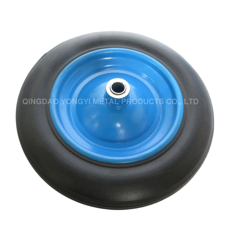 High Quality 16′ X4.80/4.00-8 Solid Flat Free Wheel Wheelbarrow Wheel
