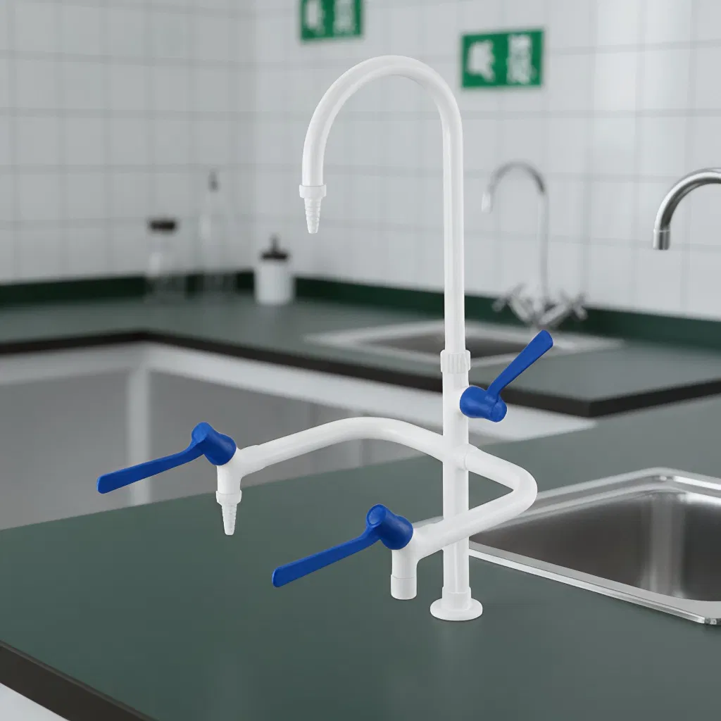 Лабораторный кран тройной, усиленный