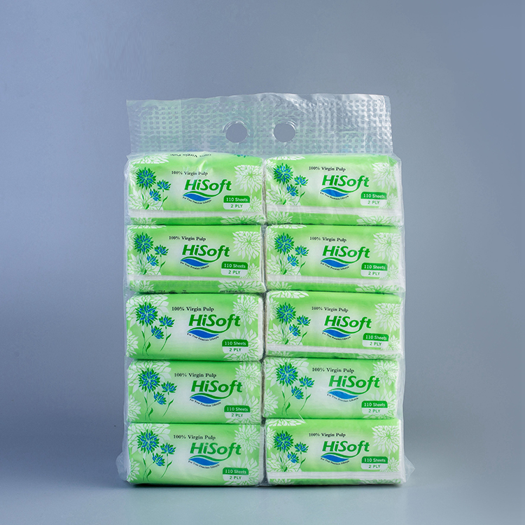 Customized 3ply Virgin Wood Pulp White Soft Facial Tissue for Travel