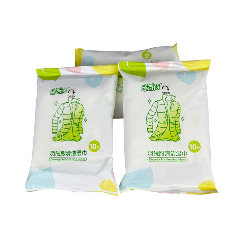 OEM Factory Price Wholesale Down Jacket Cleaning Wet Wipes Portable Quickly Remove Stain