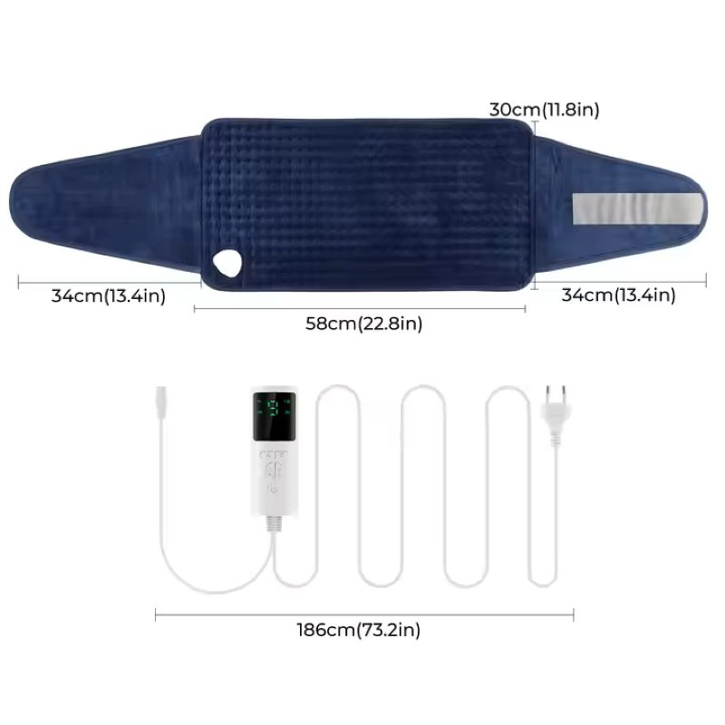 Electric Menstrual Heating Pad Massager Pain Relief Waist Belt Abdomen Belly Warmer