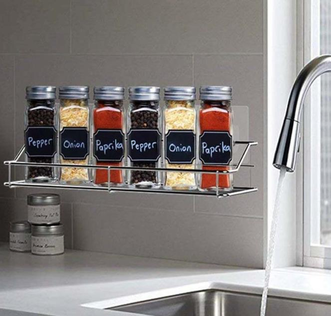 Bathroom Stainless Steel Wall Mounted Shower Corner Caddy Shelf Basket Storage Rack