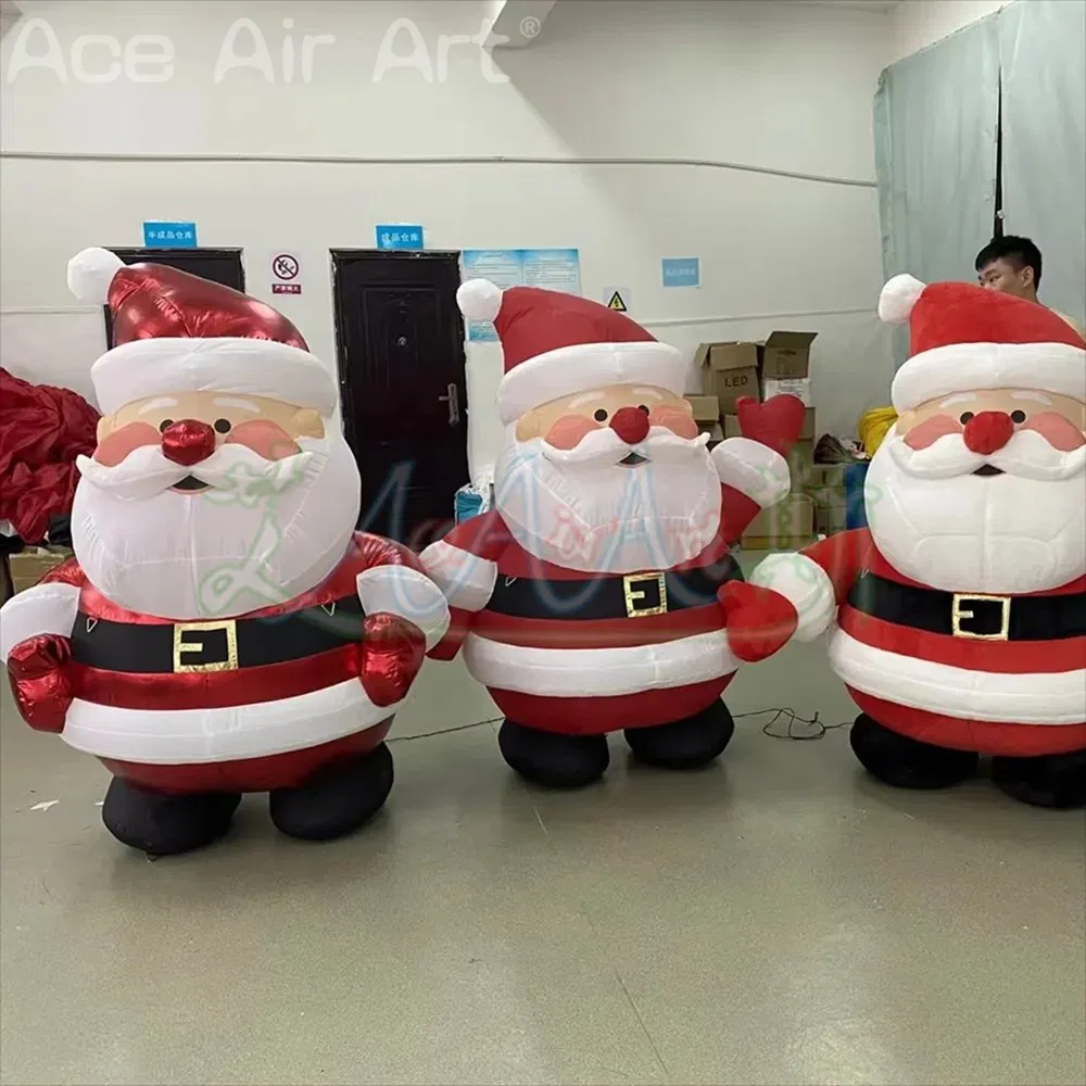 Giant Inflatable Santa Claus Air Blow Cartoon Father Christmas Decoration 1.8mh Festival Ornament Event Mall Advertising Props