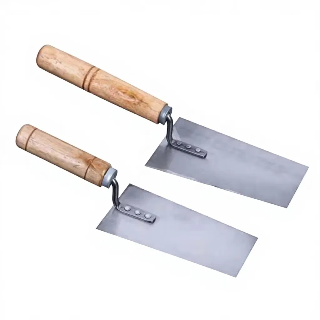 High Quality with Handle Mirror Polish Carbon Steel Thickened Bricklaying Plastering Trowel