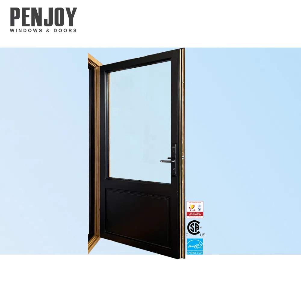 Penjoy Super Thermal Insulation Wood Door Aluminum Clad for Villa