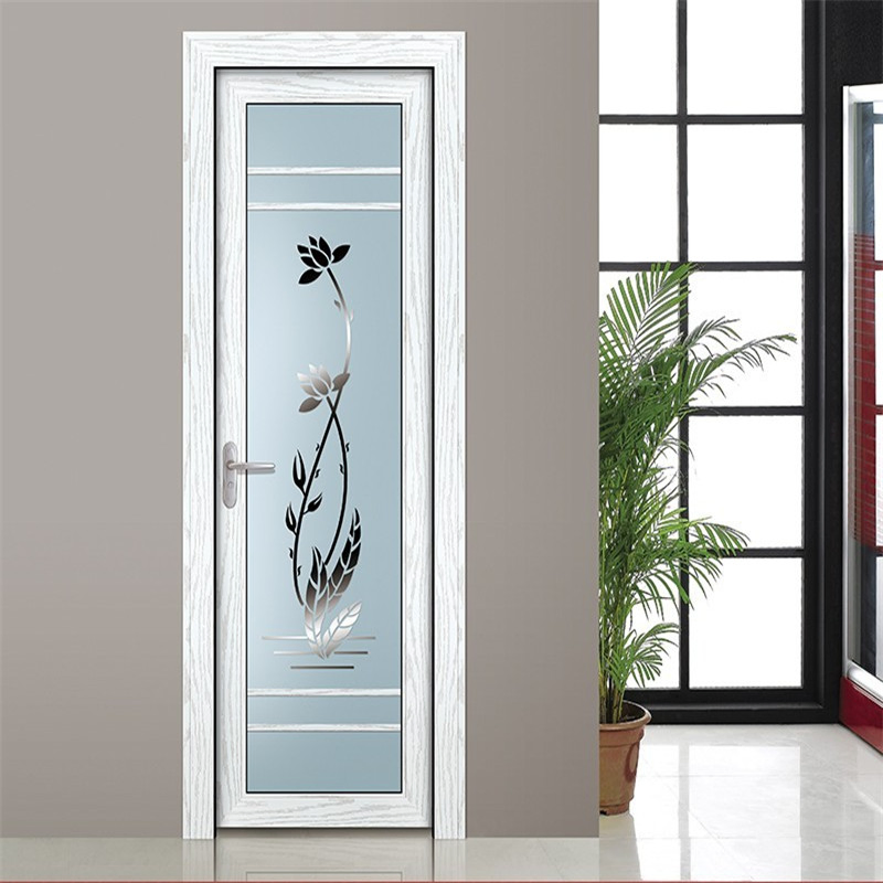 Aluminum Bathroom Door Design Swing Door PVC Bathroom Plastic Door