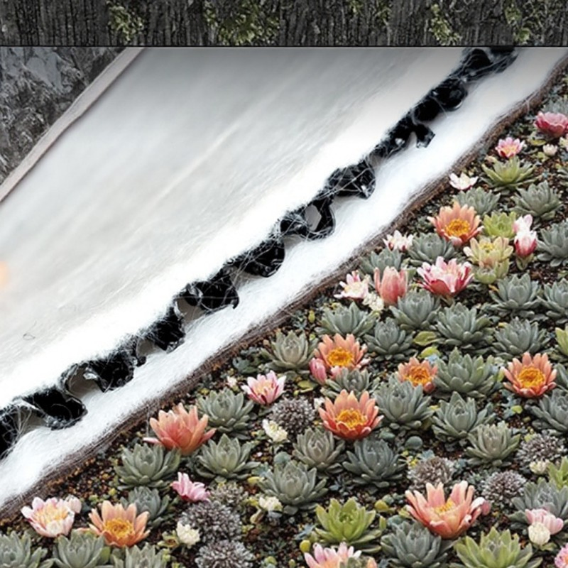 Eco-Friendly Brand Construction Waterproof HDPE Drainage Board with Customized Thickness Dimple Membrane Drain Mat