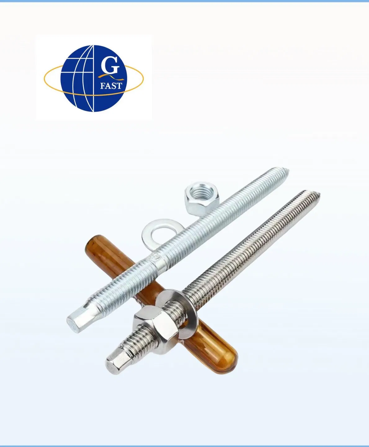 Chemical Anchor with Threaded Studs Bolt for Fixing Into Concrete and Stone