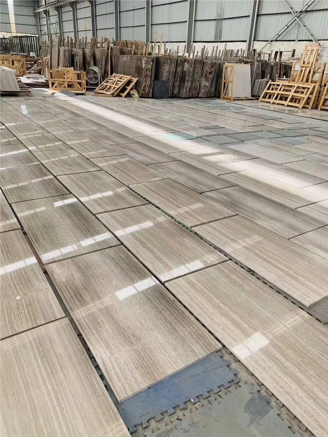 Elegant Grey Wood Vein/Timber Grey Marble Natural Marble Stone