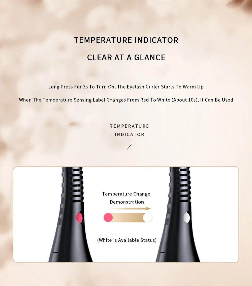 New Arrivals Wholesale Custom Private Label Portable Mini Travel LCD USB Electric Heated Eyelash Curler