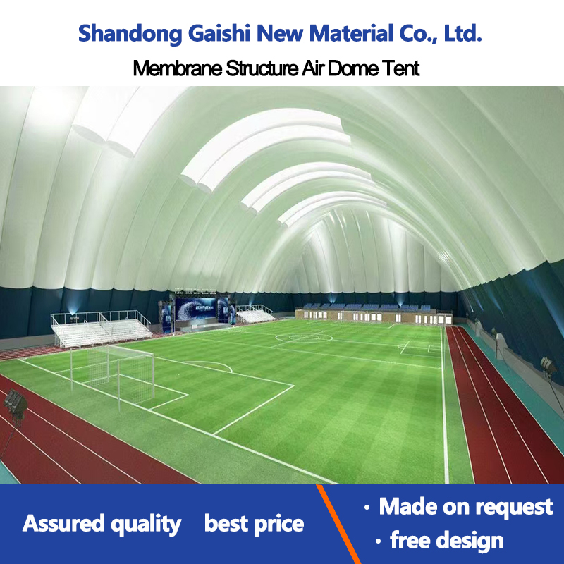 Sports Air Supported Inflatable Membrane Dome Building Structure for Badminton Court