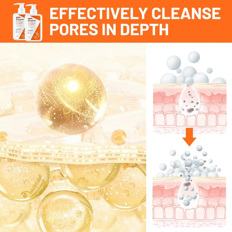 Best Whitening Facial Cleanser Vitamin C Brighten Moisturizer Repair Skin Deep Cleansing Face Wash