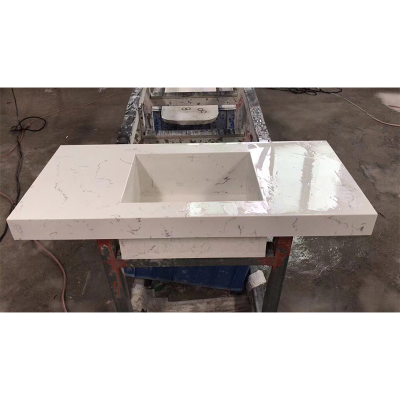 Artificial Stone Marble White Calacatta Quartz Counter Top/Bathroom Top Price