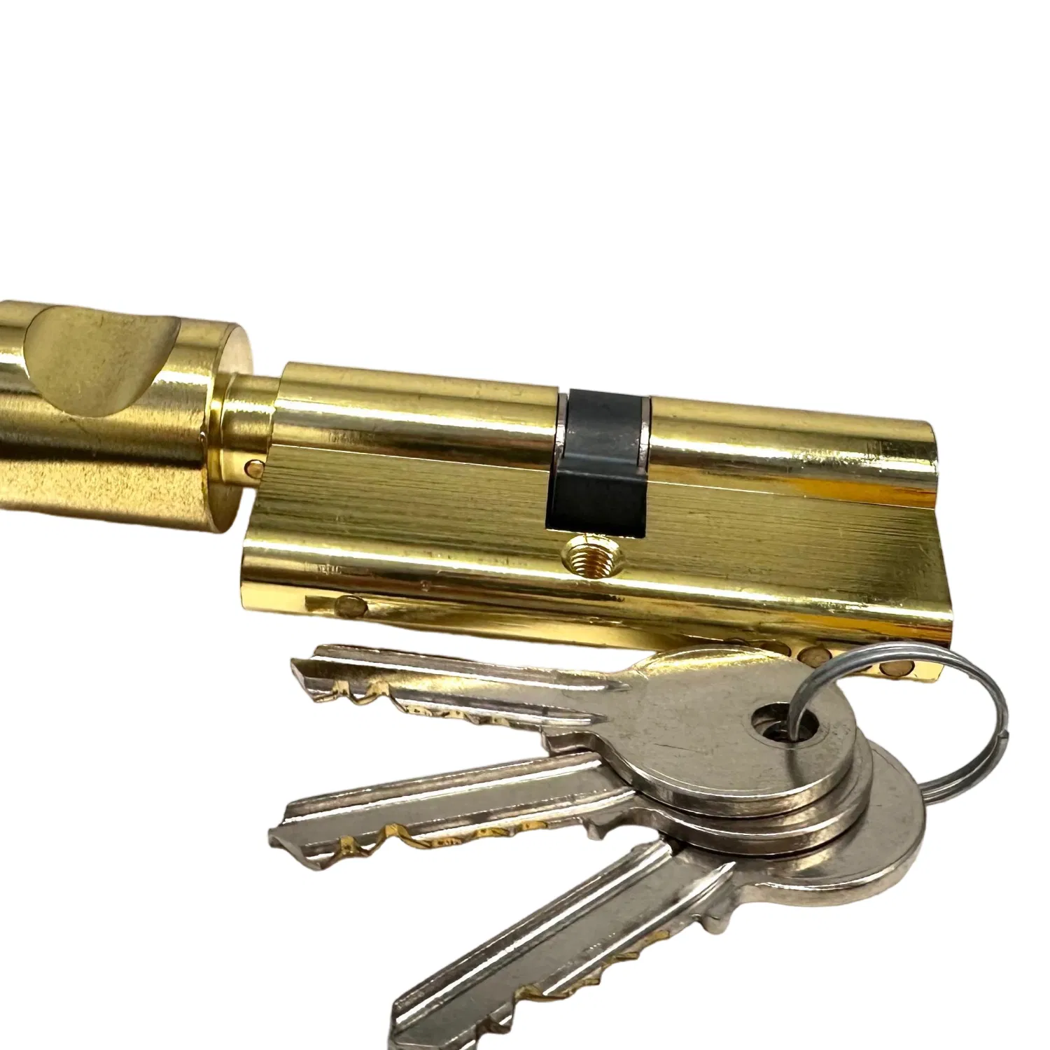 60mm/70mm/80mm/90mm Single Open Golden Surface Knob Lock Cylinder