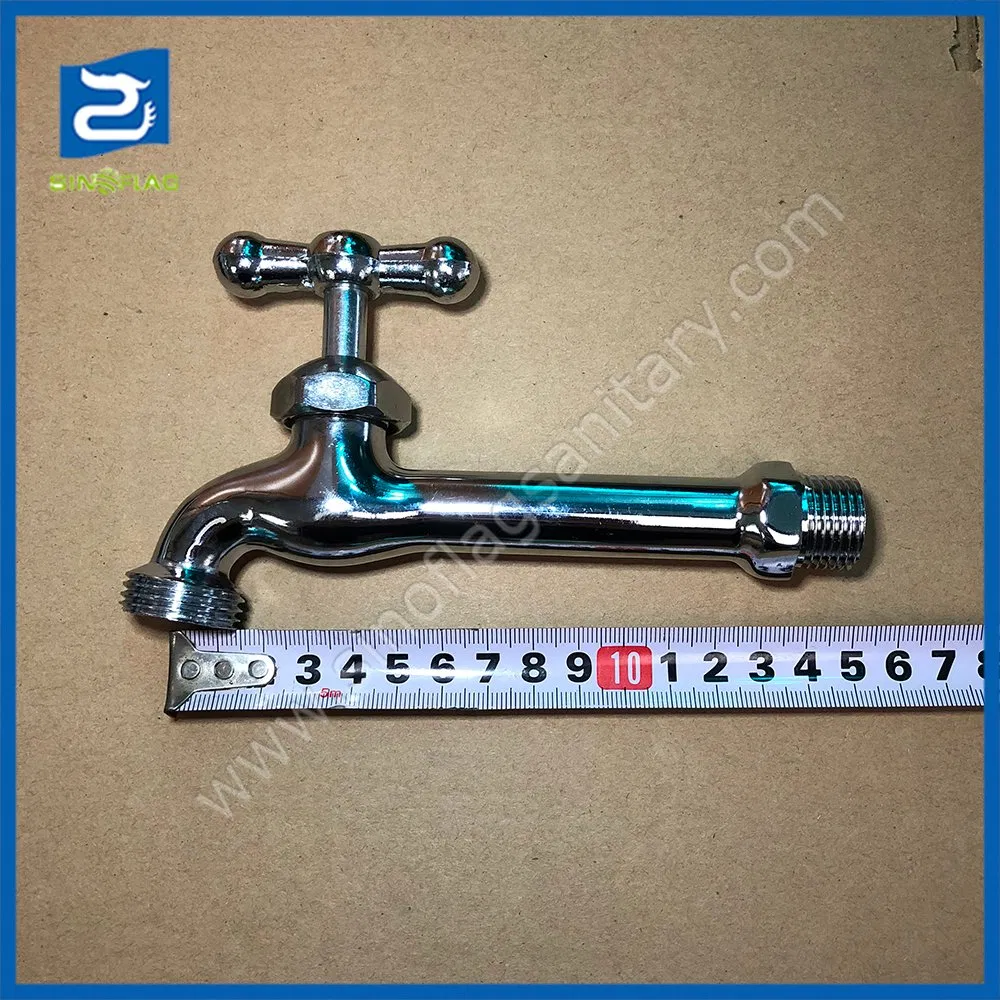 Outdoor Long Body Bib Cock Zinc Alloy Garden Water Tap