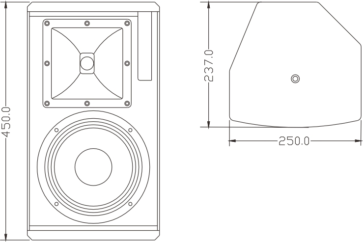 Акустическая система Woden 8 дюймов, 450Вт