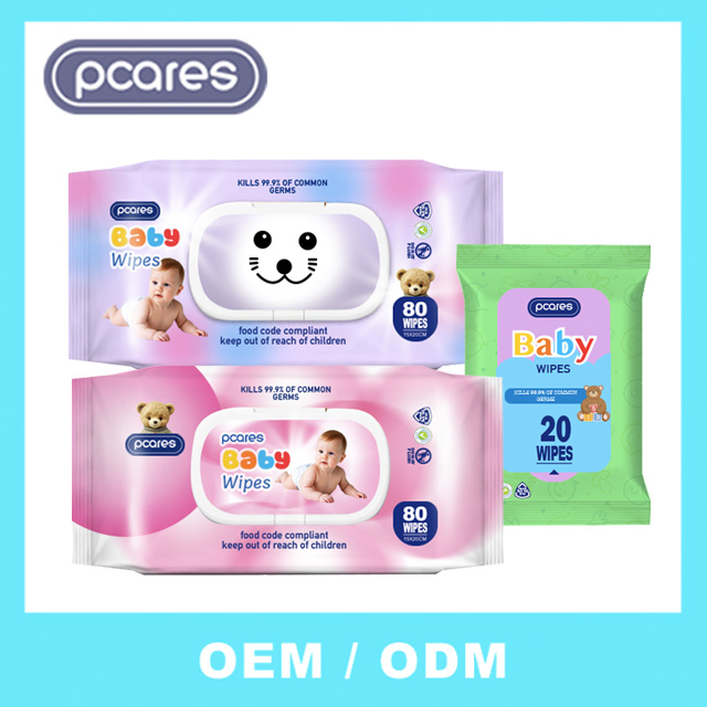 FDA Thick Soft Extra Durable Flushable Baby Cleaning Wet Wipes