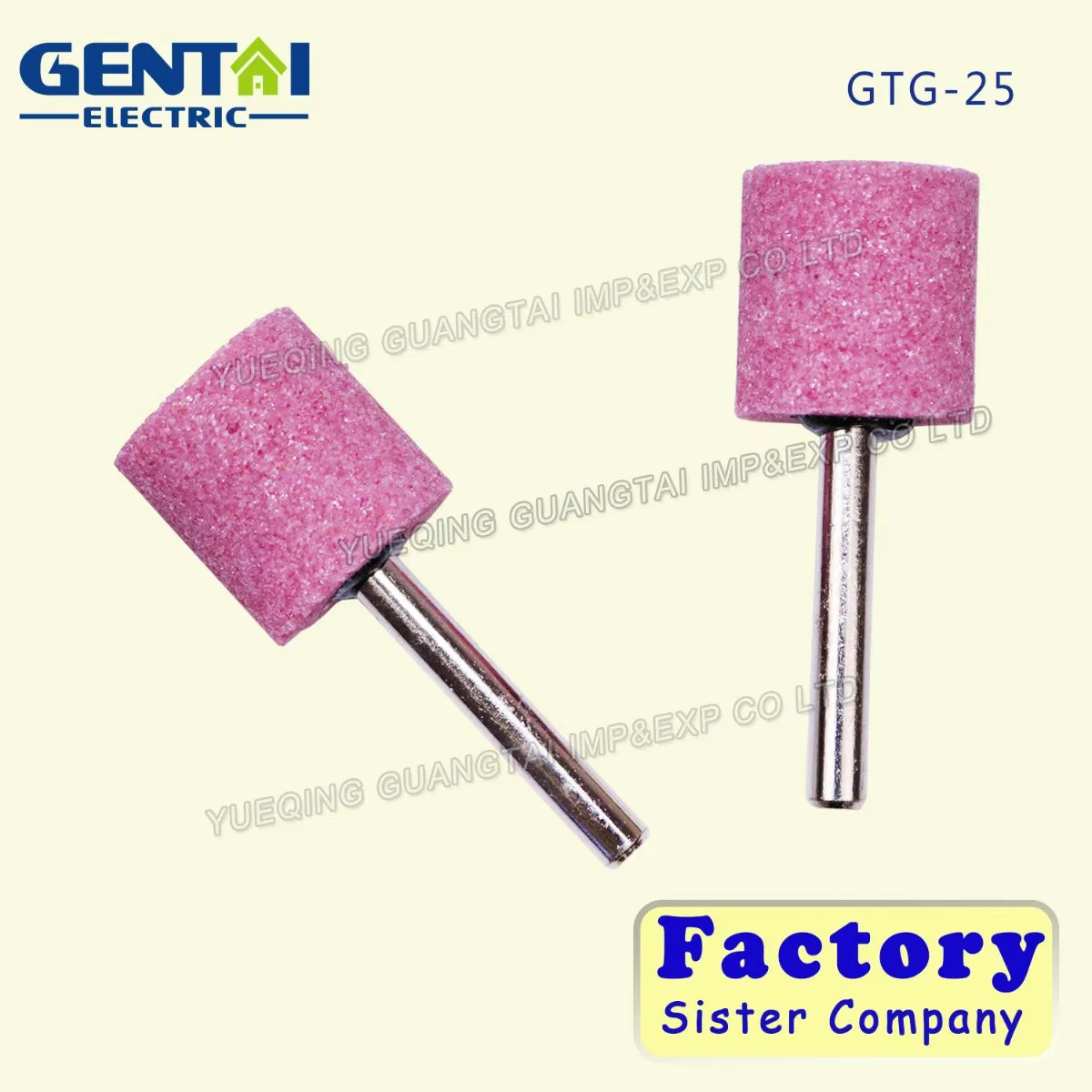 Шлифовальный головка 25x25 мм 46# с хвостовиком 6 мм