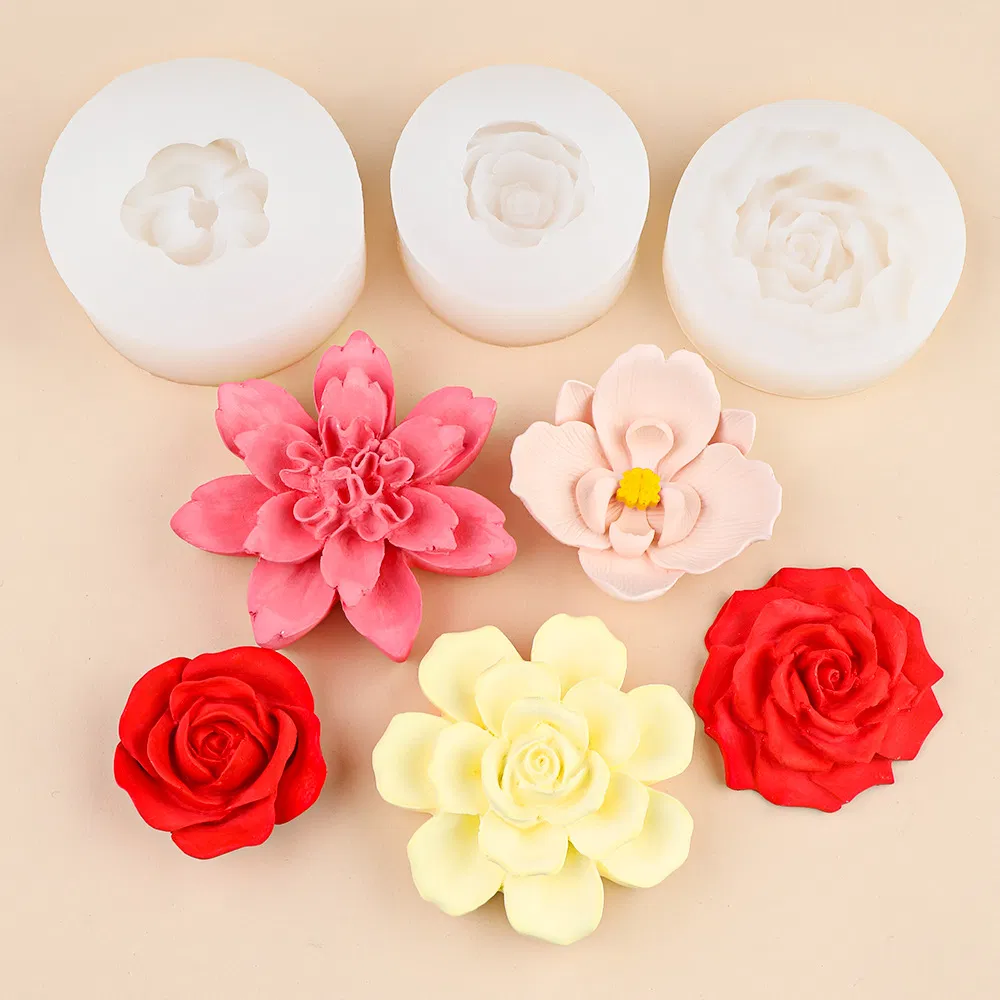 50PCS Silicone Baking Mat Chocolate Soap Art Mold Candle Mould in China