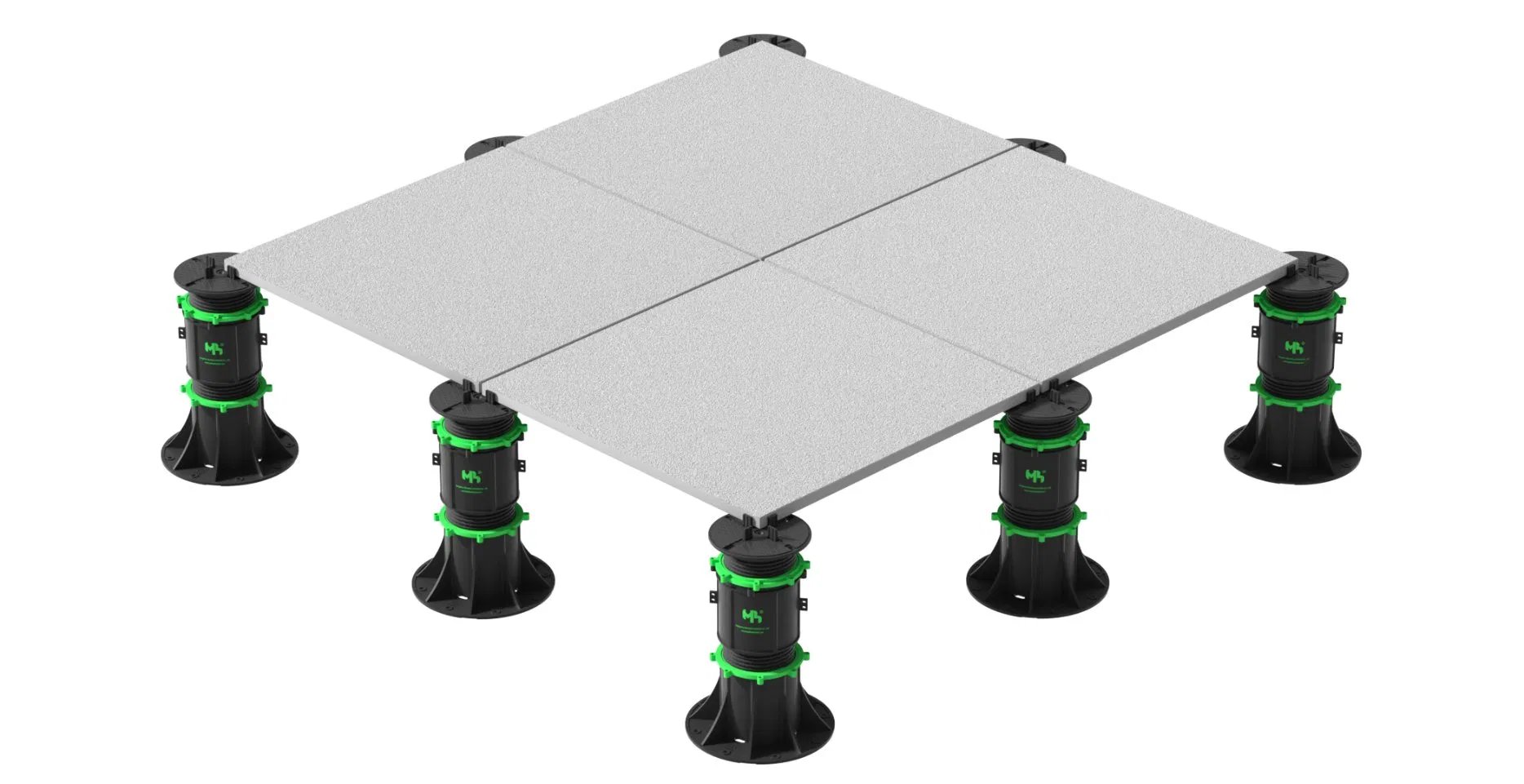 Height Adjustable Paver Self Leveling Pedestal Support for 2cm Tiles