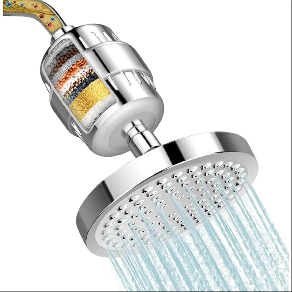 Bath Shower Adjustable Jetting Shower Head Water Bathroom Anion Filter Shower SPA Nozzle
