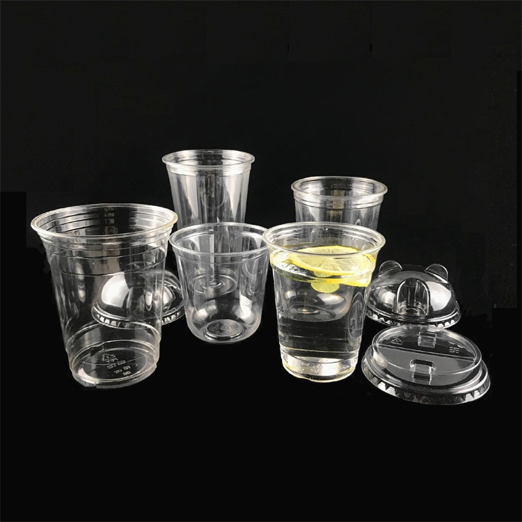 Custom U Shape Clear Compostable Biodegradable Disposable PP Pet PLA Plastic Cup