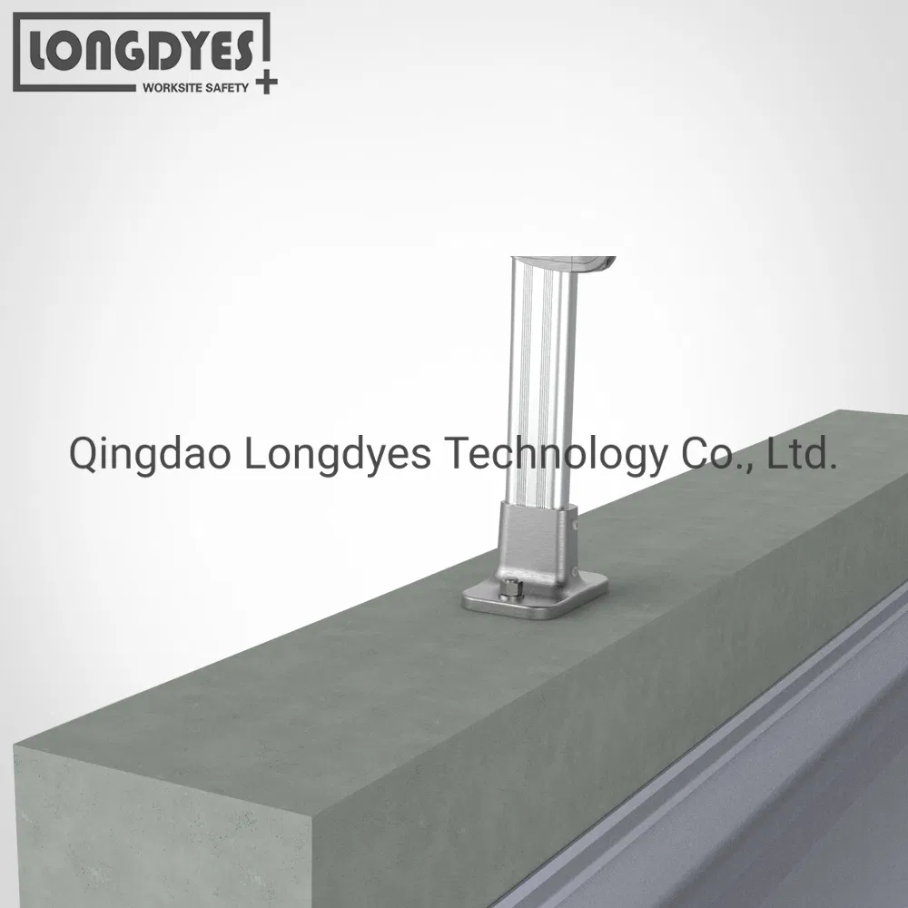 Parapet Fixed Guardrail and Handrail with Straight Upright