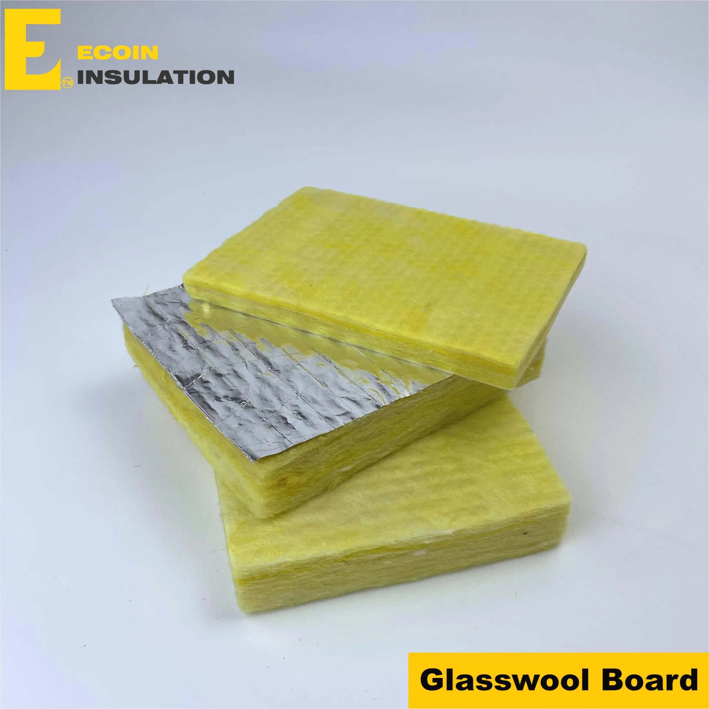 Class a Acoustic Panels Sound Proof Pad Glass Wool Ceiling Board One Side Fiber Glass Tissue Fireproof Acoustic Panel Office