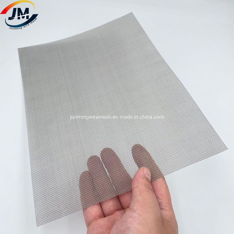 304 Stainless Steel Woven Wire Mesh Window Screen Security Mesh Roll for Balcony Porch Cabinets