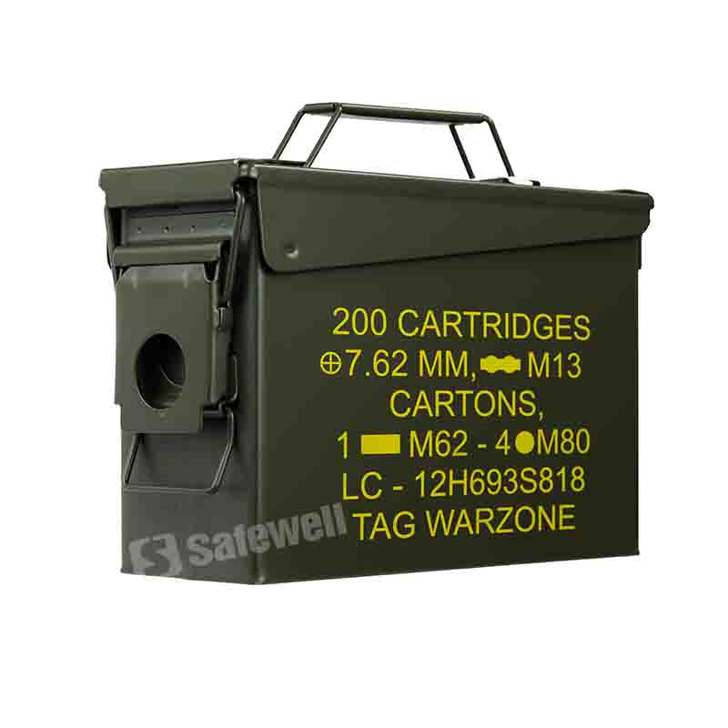 Safewell Range Ammo Box Bullet Storage Safe Box