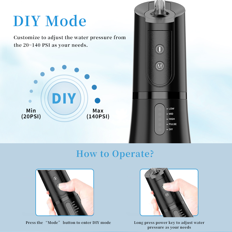 Braces Orthodontic Jet Tooth Mini Electric Waterfloss Oral Irrigator Water Dental Flosser for Teeth Water Flosser