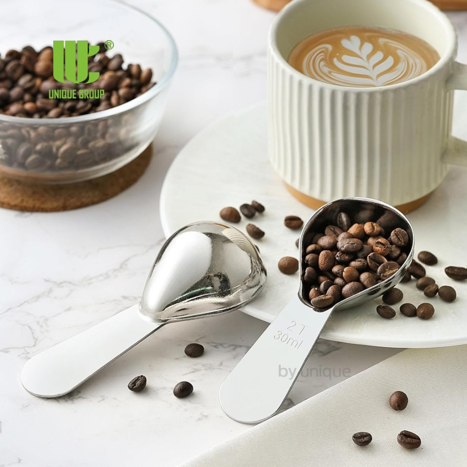 15ml 30ml Stainless Steel Coffee Scoop 2 Tablespoon Measuring Spoon for Espresso Sugar Tea Portion Control OEM