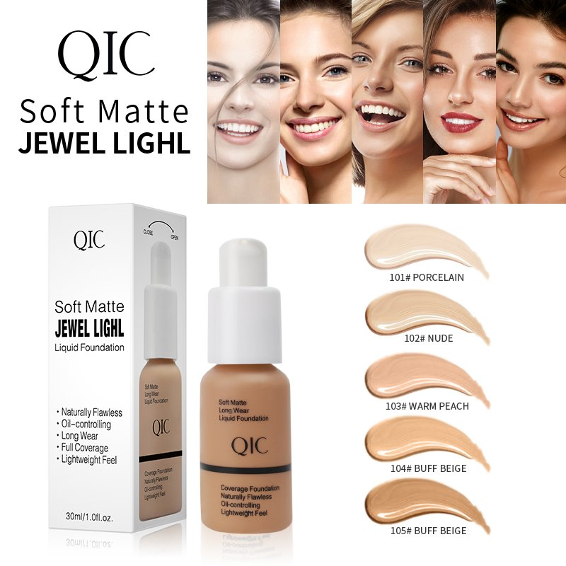 Smoothing Liquid Full Coverage Foundation Concealer Foundation Full Coverage Brighten Makeup Foundation