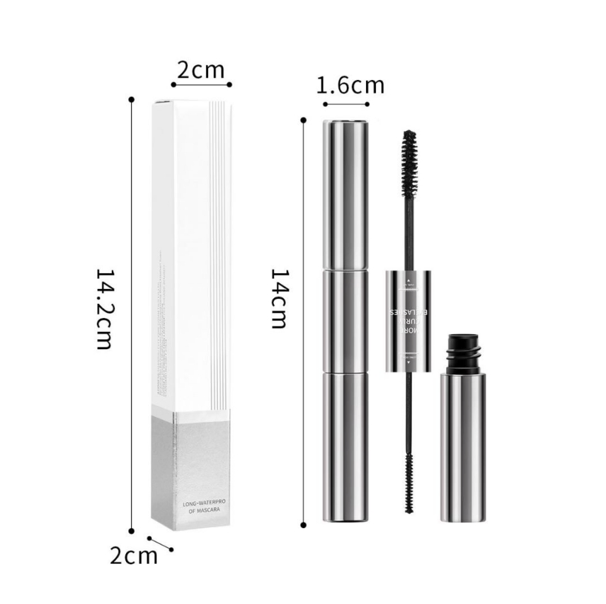 Private Label Waterproof Long Lasting Double Head Natural Thicker Curling Mascara