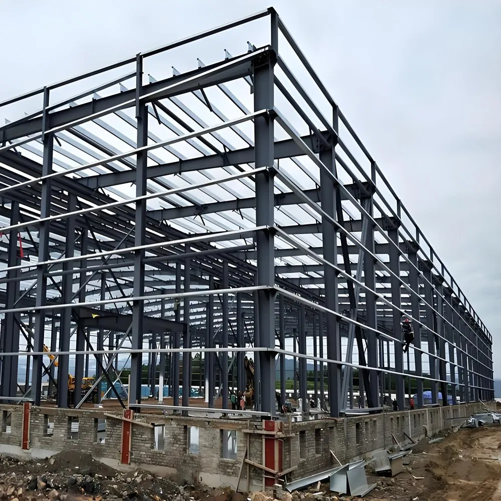 Double-Layer Xgz by Sea as Customer Request. Steel Structure Workshop Warehouse
