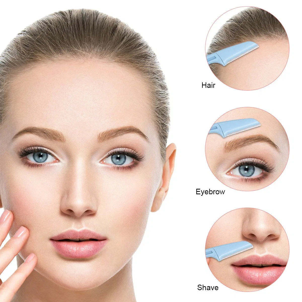 Fashion Design Eyebrow Facial Hair Reusable Razor Tools Eyebrow Trimmer